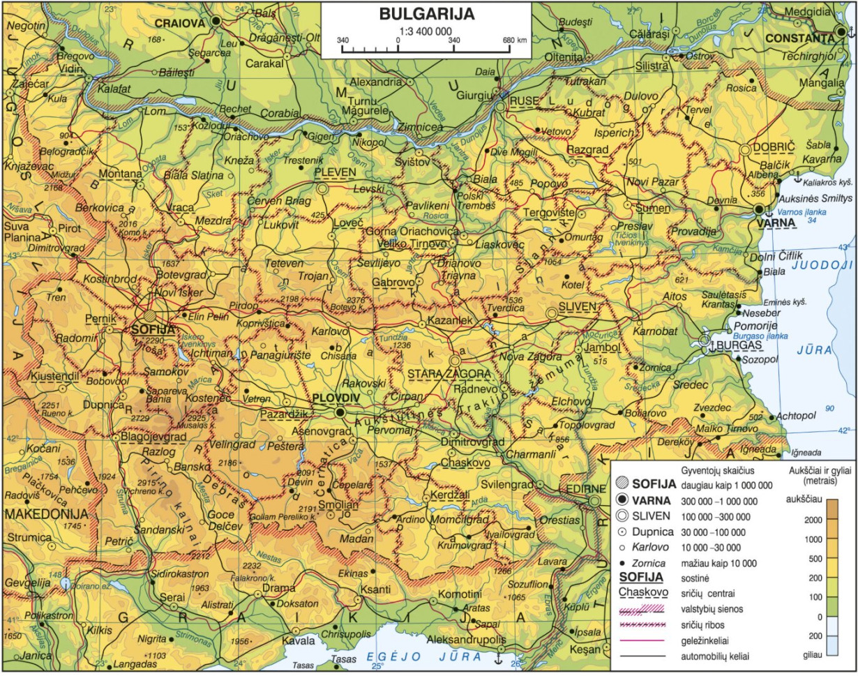 Bulgarijos gamta - Visuotinė lietuvių enciklopedija
